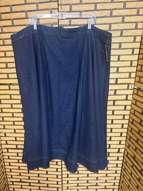 Eloquii denim midi skirt size 24